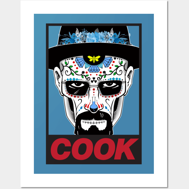 Heisenberg COOK Suger Skull Wall Art by DavidLoblaw